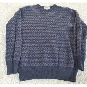VTG Tricots St. Raphael Pullover Sweater 100% Wool Merino Size M CK MEASUREMENTS